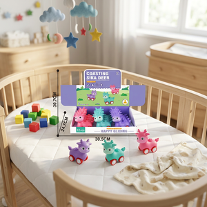 Voiture jouet à friction mignonne à presser et à faire glisser, en plastique ABS, unisexe, sans piles, cadeau pour enfants - Product Image 4