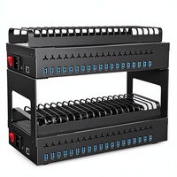Hub USB Ponsel dengan Sinkronisasi Batch OTG untuk Android iPhone Manajemen Peternakan Pabrik Langsung 40-Port Chassis Hub Transfer Data