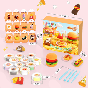 Trẻ Em Không Khí Khô Đất Sét Kit Mô Hình Ma Thuật Đất Sét Siêu Ánh Sáng & Mềm 12 Hộp Tự Làm Động Vật Mô Hình Đất Sét Thiết Lập Với Điêu Khắc Công Cụ & Hướng Dẫn - Product Image 2