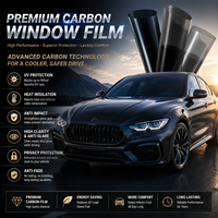 Film solaire nano-céramique pour vitres de voiture, vision HD claire, protection UV, film teinté pour vitres automobiles, vente en gros d'usine