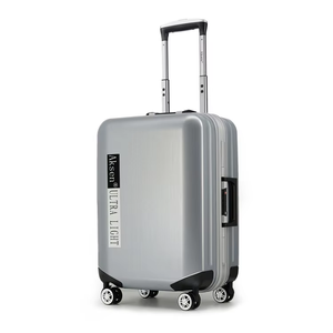 Rueda giratoria de bloqueo aduanero TSA ultraligera de fábrica directa, maleta con marco de aluminio <span class=keywords><strong>enorme</strong></span> con Material de PC para viajar - Product Image 1