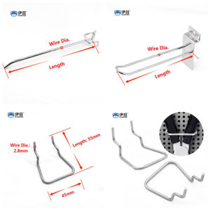EWANG Supermarket Pegboard <b>Display</b> Metal Hanging Hooks Pegboard Cup Holder - Product Image 2