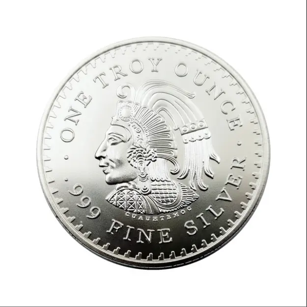 חדש שנה מתנות המאיה מקסיקני 1oz 999 כסף בסדר מטבע מאיה האצטקים לוח שנה נבואת תרבות חג המולד מטבעות מזכרות