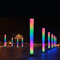 Colonne lumineuse clignotante colorée à DEL Étanche Intelligent Scenic Spot Interactive Induction Music Running Chariot Cylindre
