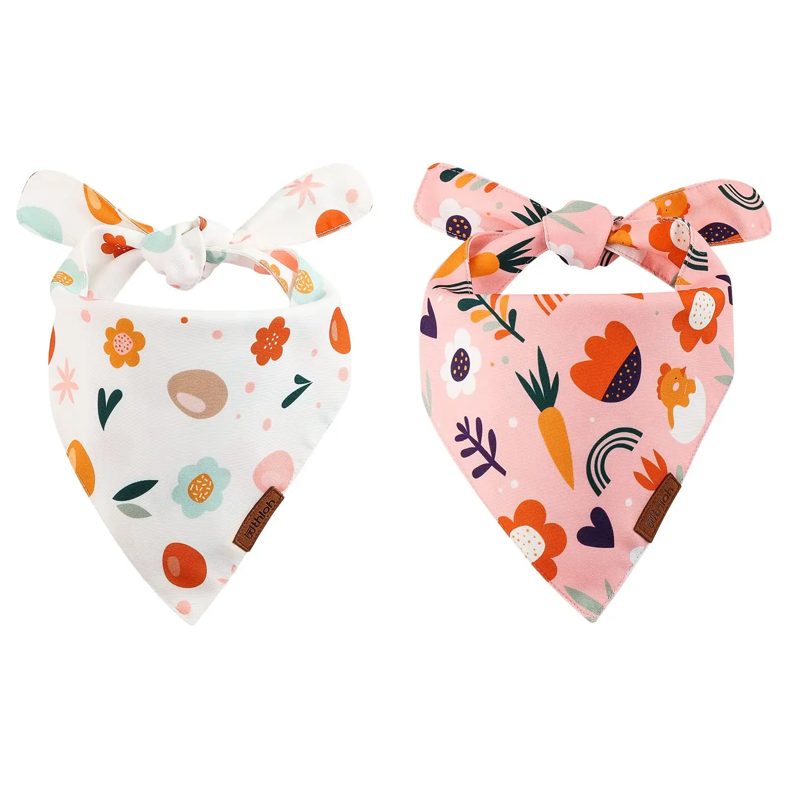 Écharpe de bavoirs de triangle de chien imprimé accessoires pour animaux de compagnie Bandana réglable lavable de chien avec le logo