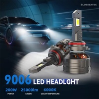 Faros LED D Lumina 200W 25000lm 6000K OEM H1 H4 H7 H8 Canbus 9005 9006 12V 24V Accesorios para Camiones