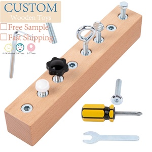 Apprentissage précoce enfants occupés vissage jouets enfant en bas âge <span class=keywords><strong>Montessori</strong></span> vie quotidienne aides pédagogiques établi outil en <span class=keywords><strong>bois</strong></span> jouets - Product Image 1