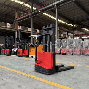 Nueva carretilla elevadora apiladora eléctrica completa Apilador eléctrico de operación Walkie más barato 1Ton <span class=keywords><strong>1</strong></span>,5 Ton 2,5 Meter para tiendas y restaurantes - Product Image 1