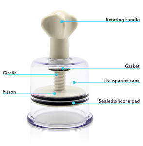 Bekam Rumah Tangga tipe putar tangan, perangkat bekam vakum 8 buah/set untuk pijat - Product Image 5