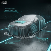 Housse de présentation de voiture en satin de luxe, aspect soie royale, avec logo personnalisé, tissu de révélation haute élasticité