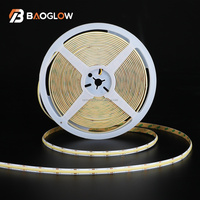 576 LED 10M rollo 8mm Pcb tira de luz inteligente DC24V Control remoto 20mm corte direccionable secuencia de píxeles Cob Led tira