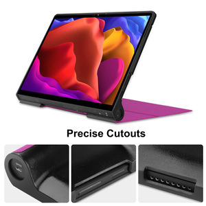 Pour Lenovo <span class=keywords><strong>Yoga</strong></span> Tab <span class=keywords><strong>13</strong></span> Case 2021 YT-K606F PU cuir Flip Stand Hard PC tablette arrière housse pour Lenovo <span class=keywords><strong>Yoga</strong></span> <span class=keywords><strong>Pad</strong></span> <span class=keywords><strong>Pro</strong></span> <span class=keywords><strong>13</strong></span> Case Cover - Product Image 3