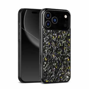 Coque de téléphone en fibre de carbone véritable magnétique 2025, fine, sèche, rigide, en PC, pour iPhone 17 16 15 14 13 11 Pro Max - Product Image 2