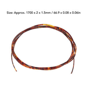 2PCS Bandes décoratives en celluloïd pour guitares acoustiques classiques 1700x2x1.5mm Rouge magmatique - Product Image 2