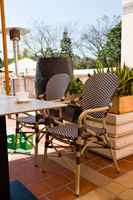 (E3011 + E9636TAR) ensemble de meubles de jardin et de patio d'extérieur table et chaise de salle à manger imperméables
