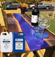 Résine époxy pour adhésif AB, résine époxy autonivelante, résine époxy pour table rivière, résine époxy A et B, résine époxy US Direct pour tables
