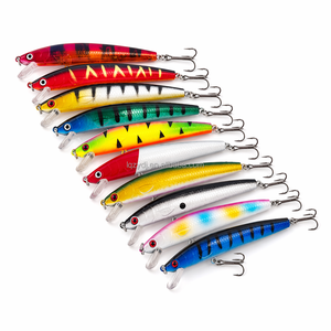 DUHNNUG Set di 10 Esche <span class=keywords><strong>Artificiali</strong></span> Galleggianti Tipo Minnow, 10cm 9g, Esca Dura Artificiale Wobbler <span class=keywords><strong>per</strong></span> <span class=keywords><strong>Pesca</strong></span> <span class=keywords><strong>in</strong></span> <span class=keywords><strong>Mare</strong></span> e Acqua Dolce - Product Image 1