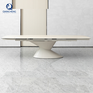 Mesa de Comedor Plegable Extensible Multifuncional con Patas de Metal para Ahorrar Espacio, Muebles de Comedor con Diseño Transformable - Product Image 2