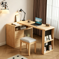 Bureau d'angle en bois, nouveau design, mobilier de maison, fabricant chinois, meilleur prix, personnalisation, grand stock, prêt à être expédié.