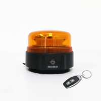 Balise lumineuse rechargeable longue autonomie 12V 24V large plage de tension avec indicateur de niveau de batterie et télécommande, lampe de signalisation IP65