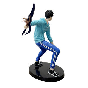 17CM <span class=keywords><strong>Manga</strong></span> Figurine <span class=keywords><strong>Solo</strong></span> Nivellement Vêtements Décontractés Sung Jin Woo Figura PVC Anime Figure Cadeau Jouets pour Adultes - Product Image 3