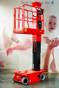 Everlift 115kgs autopropulsado eléctrico hidráulico eléctrico de alta eficiencia mástil vertical hombre plataforma de trabajo de elevación telescópica - Product Image 5