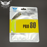 Bobine en nylon durable BG80 de 10m du fabricant OEM avec logo personnalisé Meilleure corde de badminton pour une résistance sportive de raquette longue durée