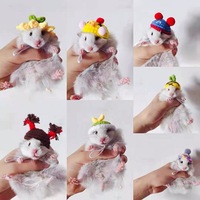 Vente chaude Top Chapeaux pour Petits Animaux Hamsters Rats Serpents Lézards Cochons D'inde Vêtements Costume Accessoires pour Holi
