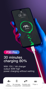 <span class=keywords><strong>Cable</strong></span> de carga USB a tipo c Premium, <span class=keywords><strong>cable</strong></span> de carga de pvc tipo c 5A para <span class=keywords><strong>Huawei</strong></span>, <span class=keywords><strong>cargador</strong></span> de línea de datos <span class=keywords><strong>original</strong></span> para Samsung - Product Image 3