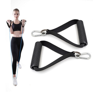 Tay Cầm Tập Thể Dục Chính Hãng Logo Tùy Chỉnh Tay Cầm Tập Gym Chống Trượt Tay Cầm TPR D Kéo Chắc Chắn Tập GYM Có Vòng Chữ D Cho Dây Kháng Lực - Product Image 6