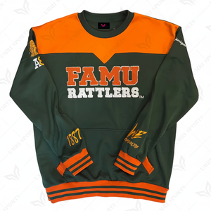 Sudadera con capucha unisex a cuadros universitarios de otoño 1887, venta al por mayor, diseño personalizado de chenilla, sudadera bordada con logotipo en Color FAM U - Product Image 1