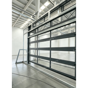 Porte sectionnelle <span class=keywords><strong>automatique</strong></span> Bolang à haute vitesse, gain de place, cadre en aluminium moderne, porte de <span class=keywords><strong>garage</strong></span> en verre transparent à vue complète - Product Image 6