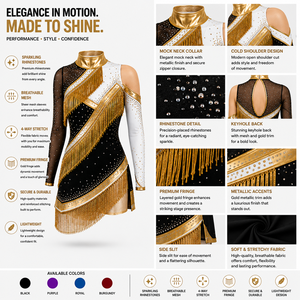 Uniformes de Majorette con Flecos, Trajes Personalizados para Baton Twirling, Ropa de Actuación con Pedrería, OEM ODM - Product Image 3
