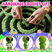 Cadeaux Friendsgiving, peluche extraterrestre au crochet avec carte positive, échange de cadeaux blancs de bureau, cadeaux d'anniversaire uniques