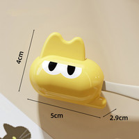Étui de protection pour brosse à dents de voyage en forme de chat avec clip, étui portable pour brosse à dents et ensemble de salle de bain, capuchon de protection