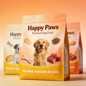 Bolsas de Embalaje con Cierre Ziplock y Líneas de Desgarre para Alimentos de Mascotas, Bolsas para <span class=keywords><strong>Comida</strong></span> de <span class=keywords><strong>Perros</strong></span>, Diseño Personalizado, Material de Grado Alimenticio - Product Image 2