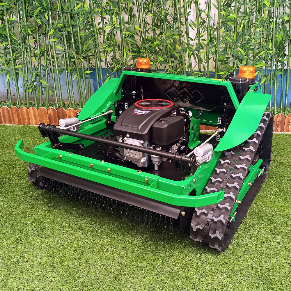 White Label Green Remote Control Lawn Mower