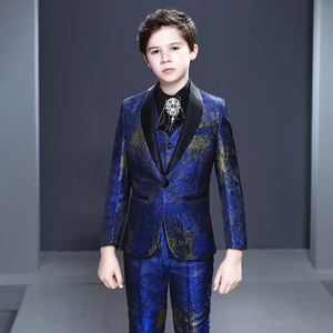 Trajes de Etiqueta para Niños con Estampado de Flores, Ropa de Fiesta Infantil, Traje de Blazer para Actuaciones Escolares, Traje de Hombre de Talla Grande - Product Image 3