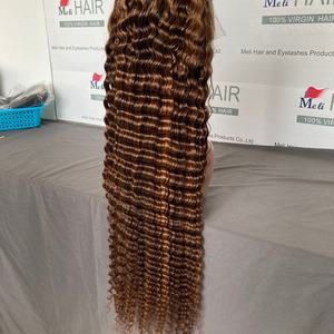 วิกผมลอนลึกแบบไฮไลท์สีออมเบร วิกผมแท้ ปมเล็ก วิกผมลูกไม้เนื้อนุ่ม คุณภาพสูง - Product Image 5