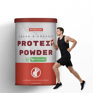 Poudre de protéine végétale et biologique de marque privée OEM Poudre de protéine naturelle à base de plantes pour hommes et femmes stimule l'énergie - Product Image 1