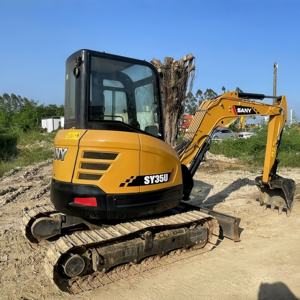 小型小型ショベル農業用工具中古ショベルSANY SY35U小型掘削機 - Product Image 1