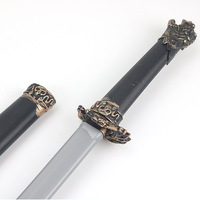 Halloween Role-playing Ninja seri senjata Samurai Nunchucks bundar Set kombinasi panah