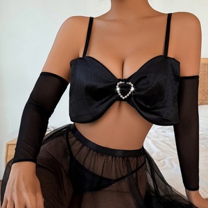 New Sexy Women's Underwear Set Mesh <b>Perspective</b> Sexy Two Piece Set for Women's Clothing - Product Image 3