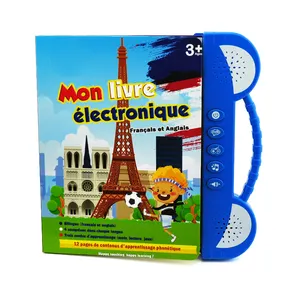 Kids Livres Pour Enfant En French Words Dictionary Child Custom Educational Audio Board Book With Sound Module