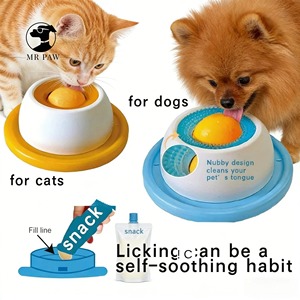 Tapis de léchage écologique pour animaux de compagnie, assiette à yaourt, distributeur lent pour chiens et chats, bol interactif pour friandises, favorise la santé dentaire - Product Image 3