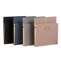 Organisateur de dossiers accordéon suspendu avec housse en tissu, sac de rangement 30x32x1.5cm, classeur de documents en papier avec logo personnalisé, rangement de documents de bureau