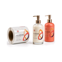Étiquettes personnalisées pour flacons de lotion, imprimées sur mesure, transparentes, imperméables, autocollantes, brillantes, de qualité supérieure, fabriquées en usine.