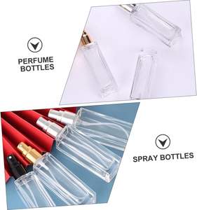 Bouteilles de parfum en verre transparent carrées personnalisées d'usine, les moins chères, de 5, 10, 15, 30, 50, 100 ml, avec pompe et bouchon à vis, impression gratuite - Product Image 5