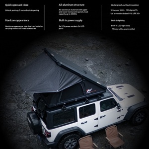 Tente <span class=keywords><strong>de</strong></span> toit rigide à ouverture instantanée pour SUV et camion, construction durable en tissu Oxford et alliage d'aluminium - Product Image 2