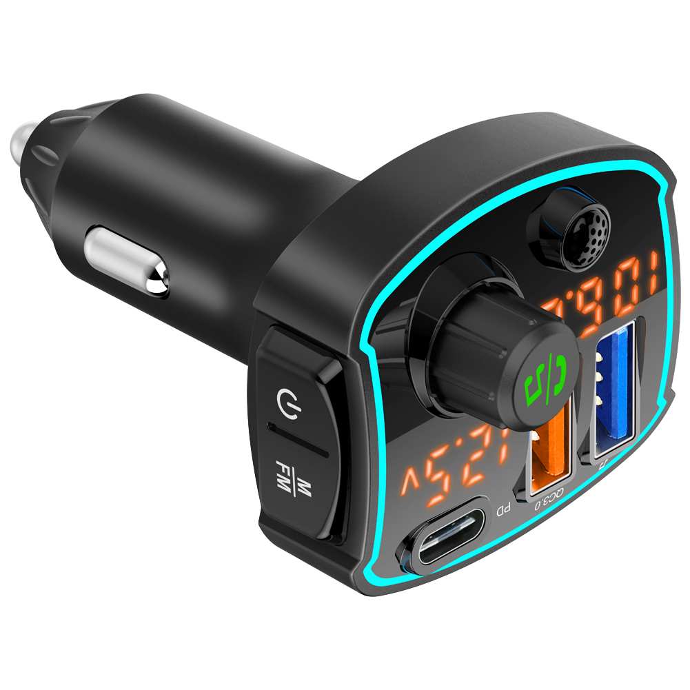 usb cigarette lighter music player 1pc Black Bluetooth MP3 Car Charger With Port & 2 Ports, Bluetooth Connection To Play On Car Stereo please allow 1 Bluetooth Car FM Transmitter MP3
